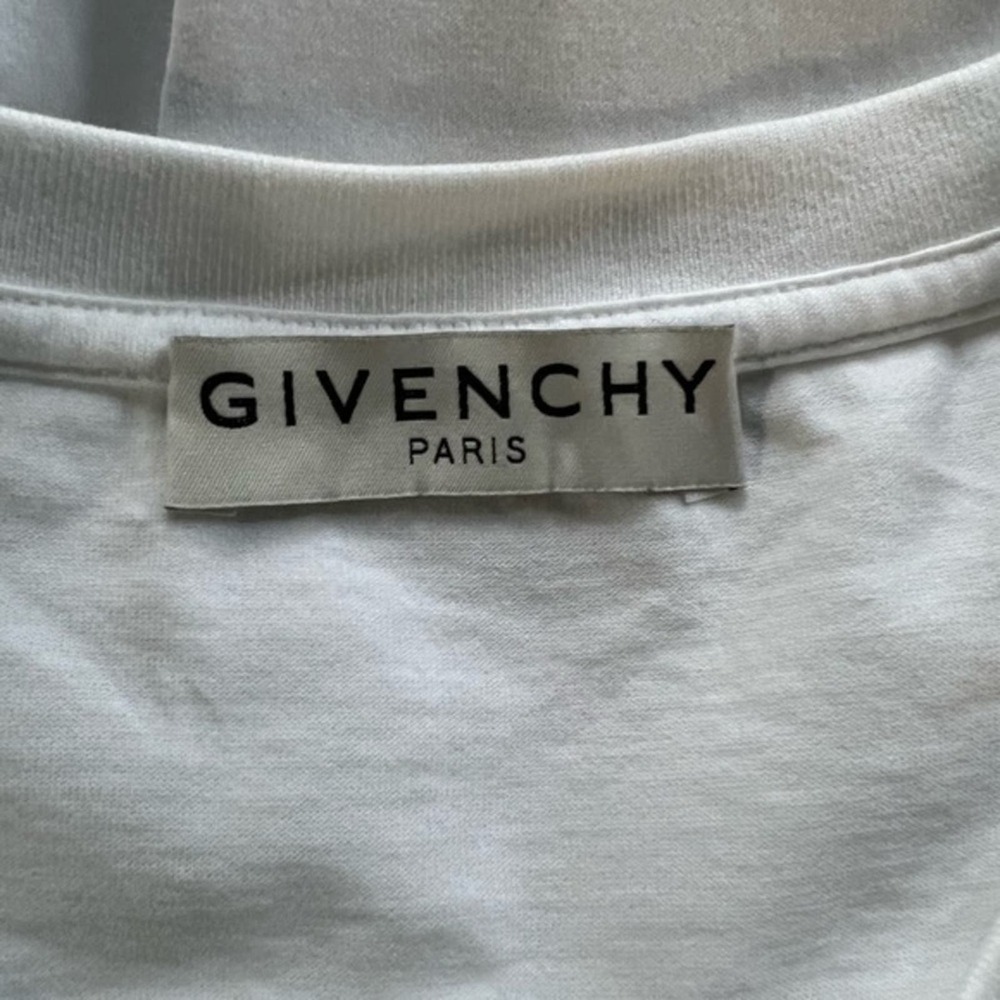 Givenchy Rare Logo Regular Fit White Short Sleeve Graphic Cotton Tee Size M NWOT - Picture 5 of 9